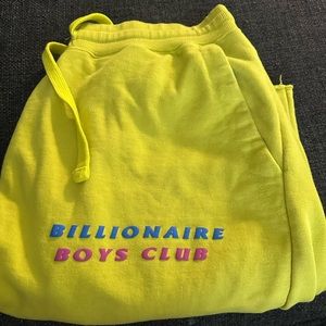 Billionaire Boys Club XL yellow shorts
